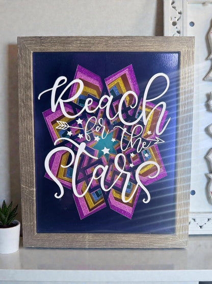 Shadowbox Art Reach for the Stars