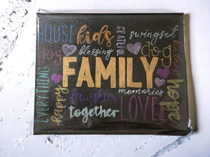 Handpainted Quote Panel 10x8 Art | Personalized Typography Decor | Gift for Her/Him