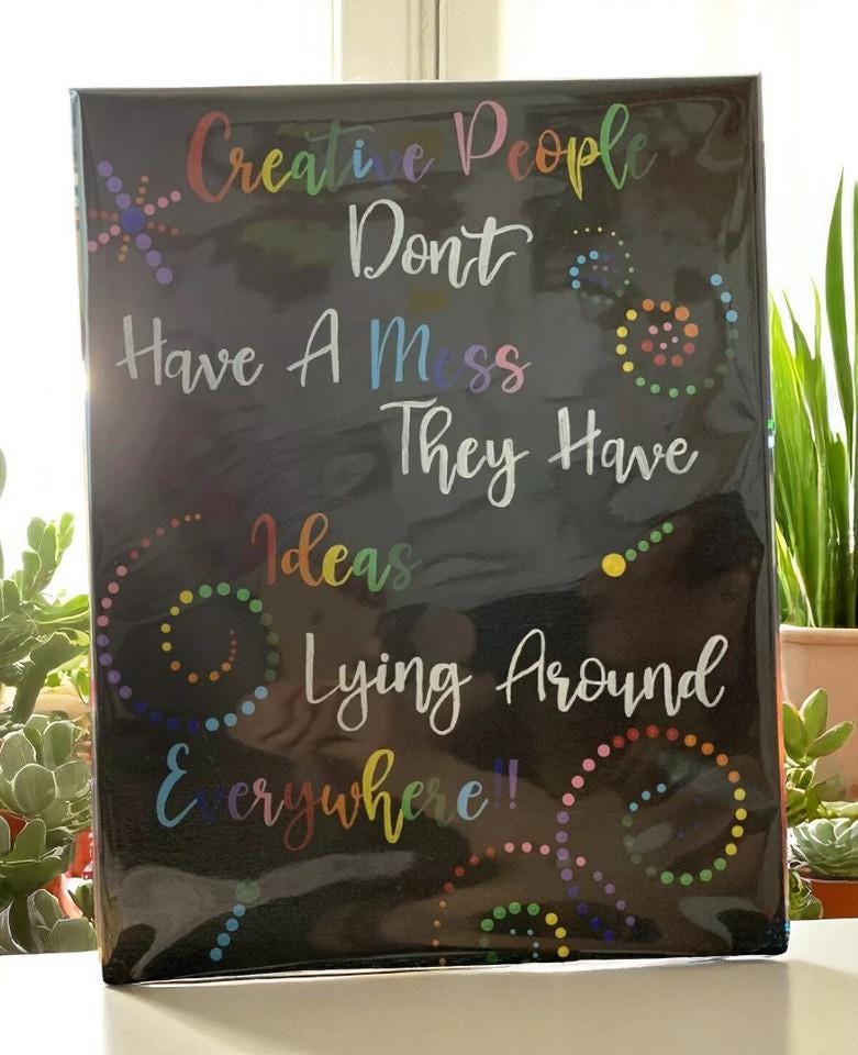 Handpainted Quote Art Panel (16x12.5) - Unique Scripture or Inspirational Wall Hanging