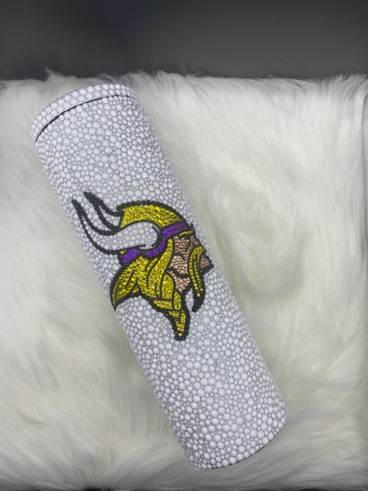 Football/Baseball/Basketball Rhinestone Tumbler, Team of Your Choice, Bling Tumbler