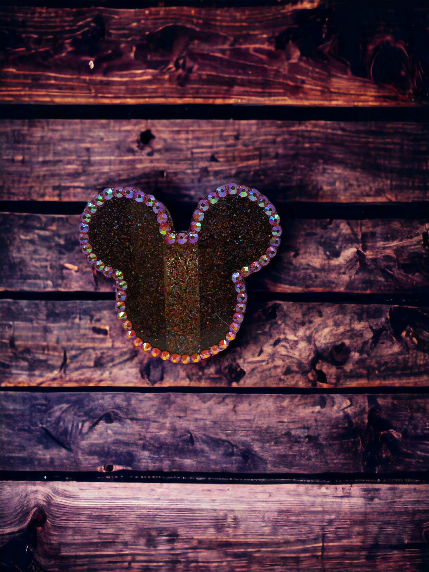 Sparkling Bling Mickey Straw Topper – Custom Rhinestone Charm for Magical Sips!
