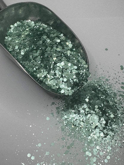 Mint Green Chunky Glitter: Crafting, Tumblers, Epoxy "Mint"