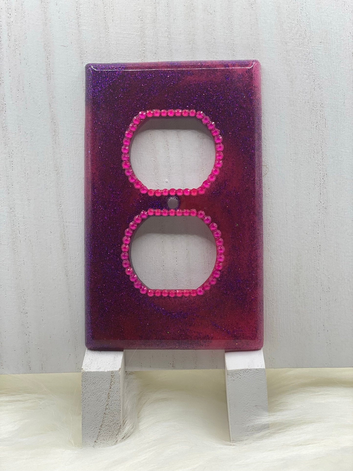 Glitter Single Outlet Cover
