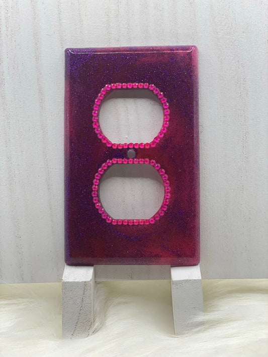 Glitter Single Outlet Cover