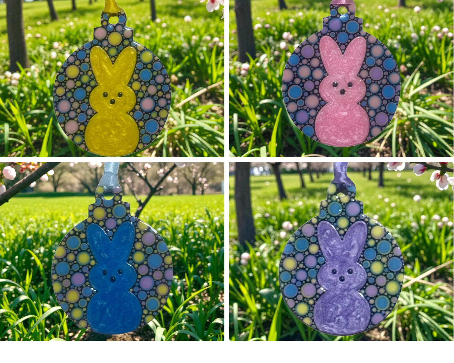 Easter Ornaments Dot Art