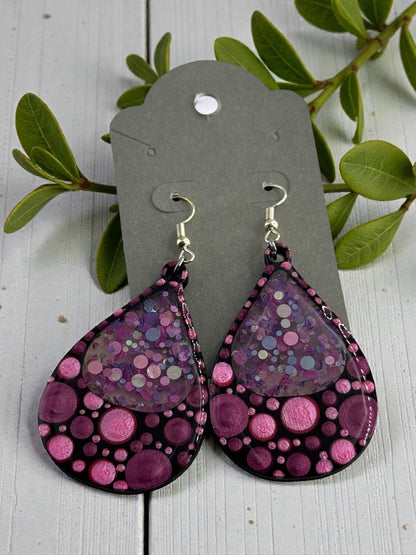 Boho Style Handmade Dot Earrings | Colorful, Lightweight Statement Jewelry