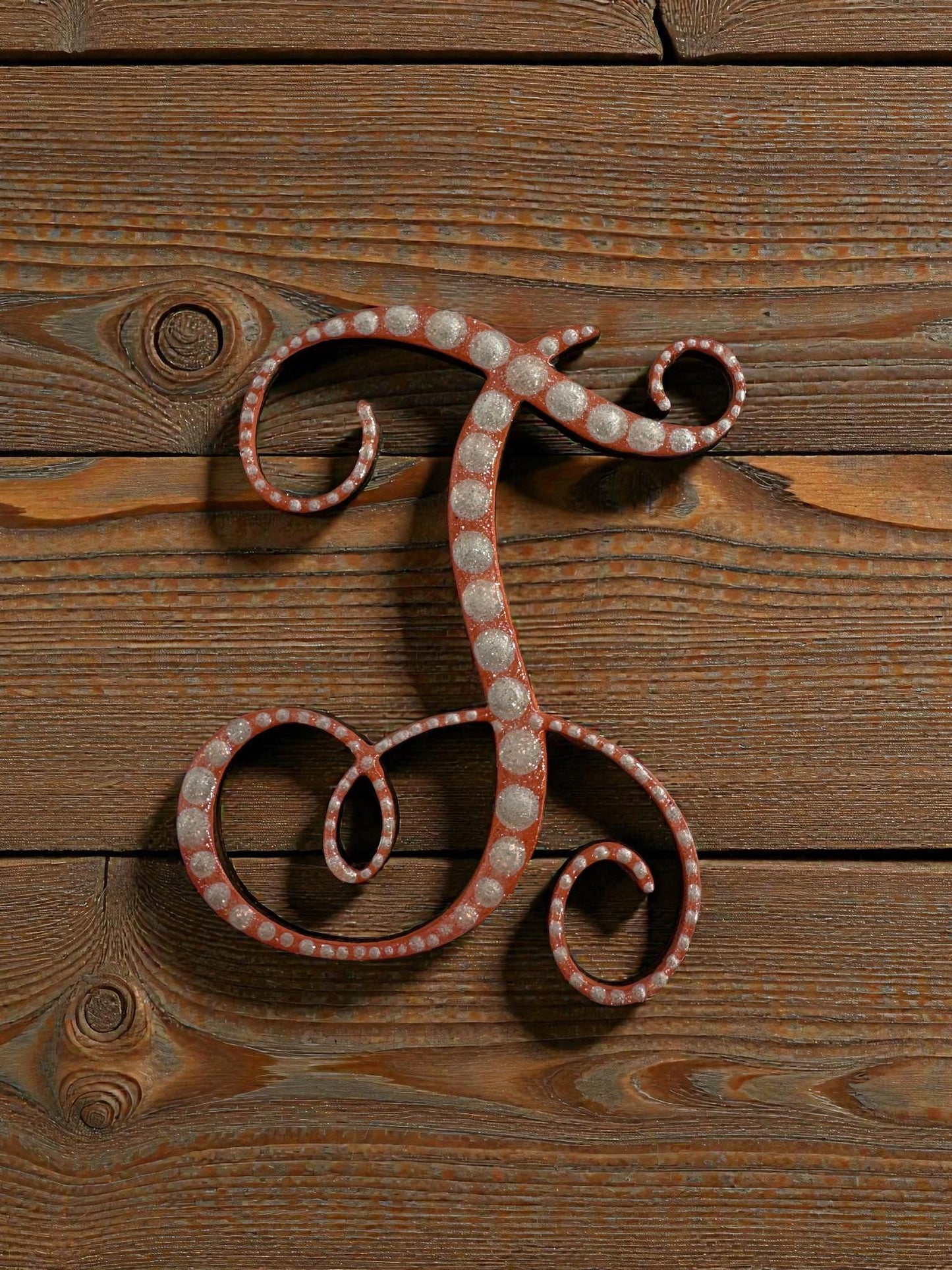 Handpainted Initial Fridge Magnet - Unique Handmade Letter Dot Art Decor Gift