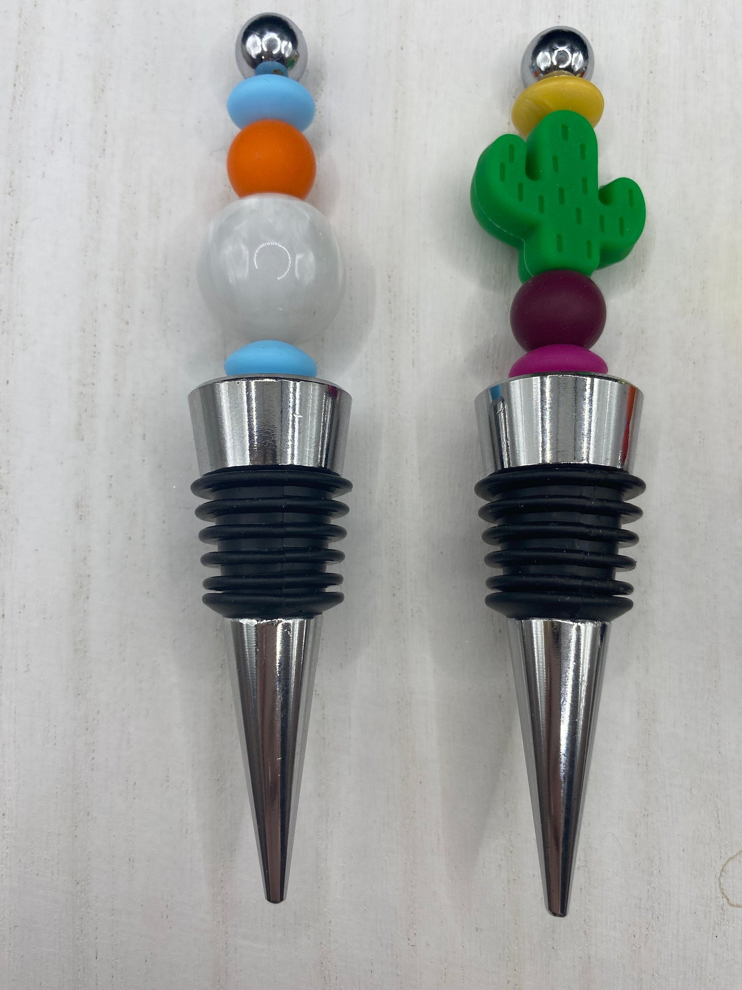 Bubblegum Bead Wine Stopper: Fun Novelty Gift