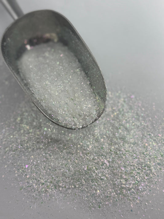 White Holographic Fine Glitter: Polyester Craft Supply "Ice Queen"