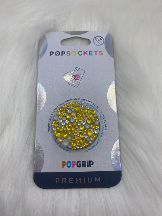 Bling Popsocket, Custom Phone Stand, Glass Rhinestones Mix