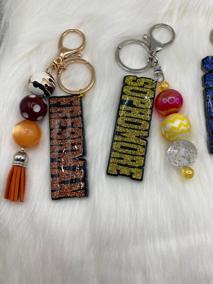 Bubblegum Bead Keychain - Colorful Class Keychains for Trendy Students & Fun Gift Ideas!