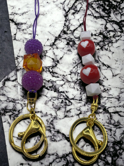 Bubblegum Bead Lanyards, Gifts for Students and Teachers, ID Lanyards, Badge Holder