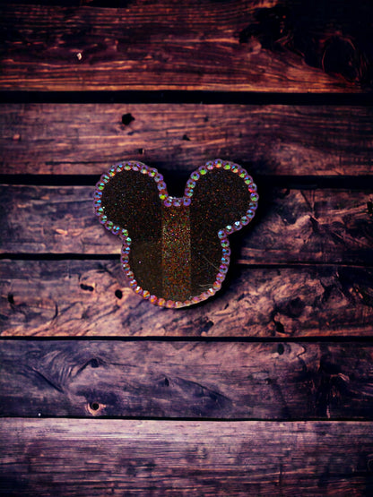 Sparkling Bling Mickey Straw Topper – Custom Rhinestone Charm for Magical Sips!