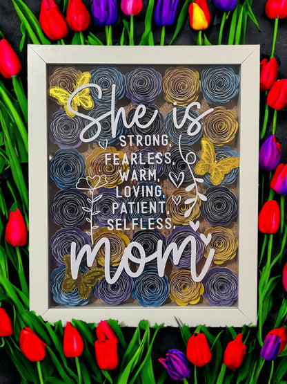 She Is....Mom Shadowbox, Mom Gift