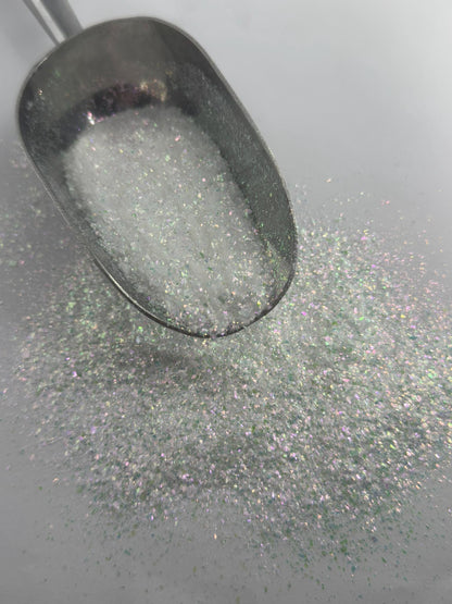 White Holographic Fine Glitter: Polyester Craft Supply "Ice Queen"