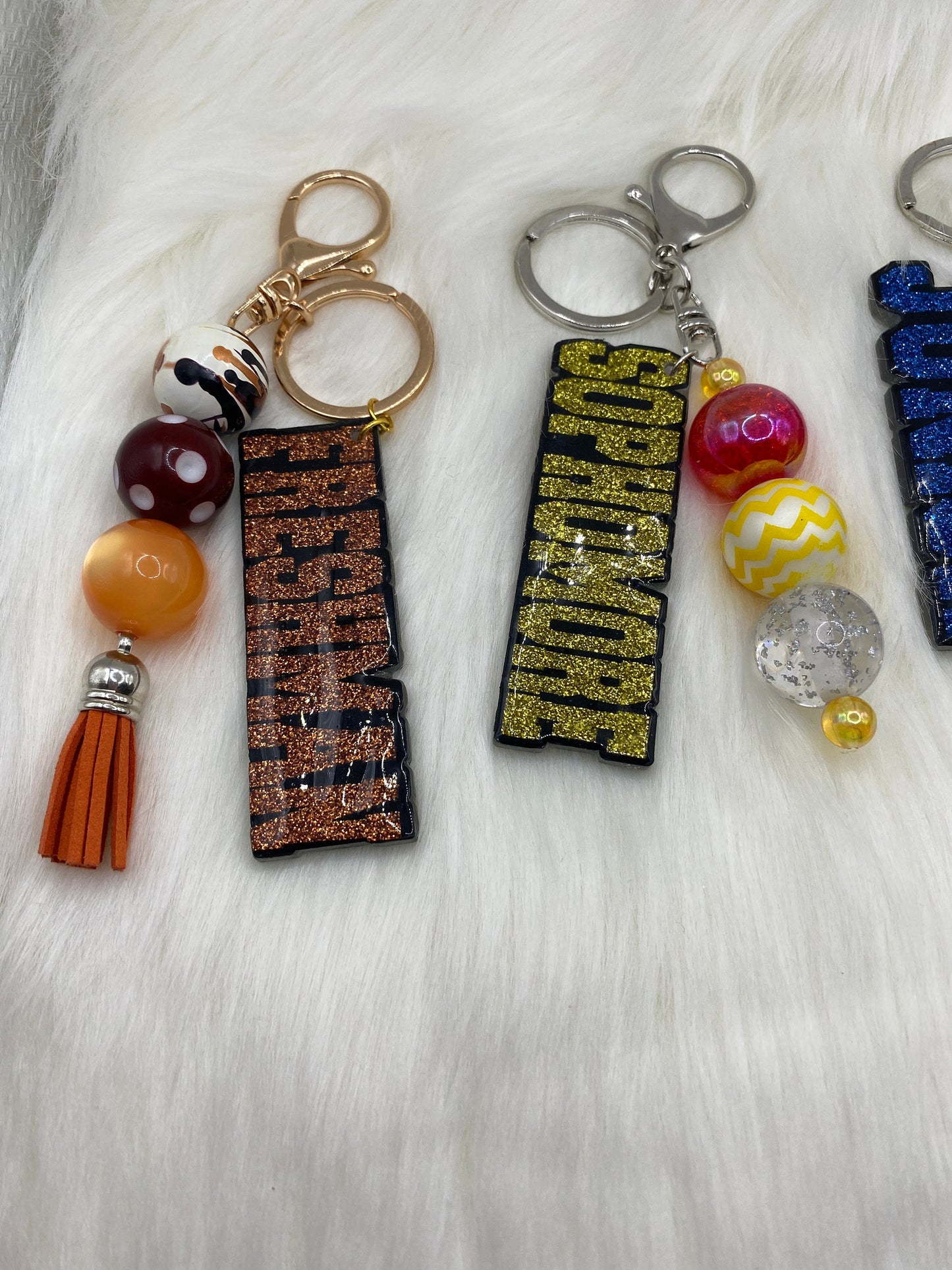 Bubblegum Bead Keychain - Colorful Class Keychains for Trendy Students & Fun Gift Ideas!