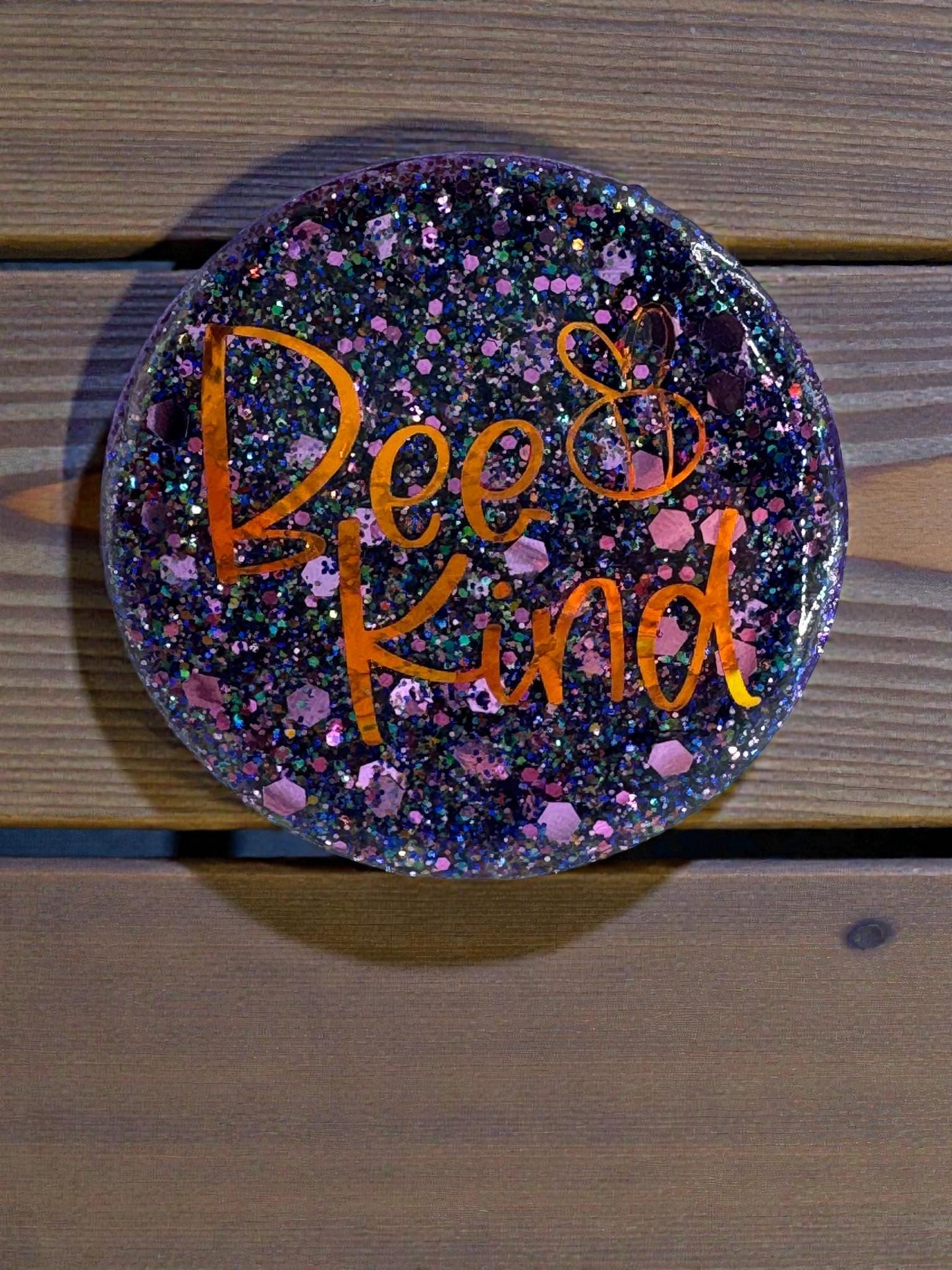Animal Saying Magnets, Handmade & Handpainted Round Decor - Stocking Stuffer Idea