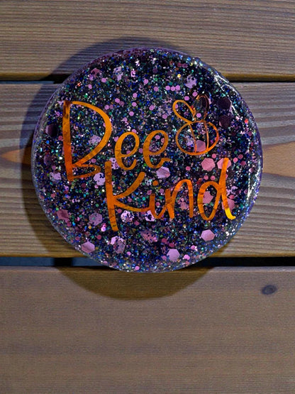 Animal Saying Magnets, Handmade & Handpainted Round Decor - Stocking Stuffer Idea