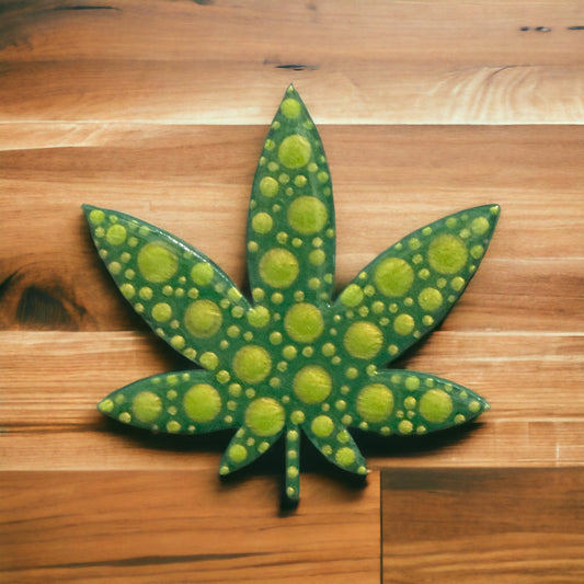 Green Leaf Magnet