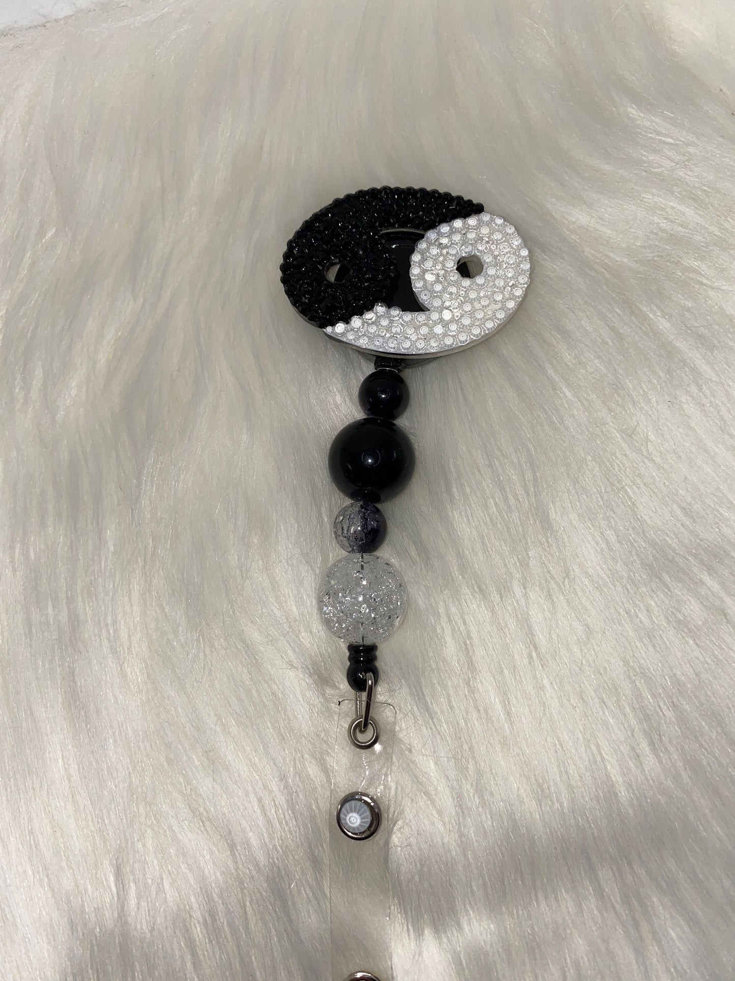 Celestial Zodiac Badge Reel for Taurus, Cancer & Leo – Sparkling Rhinestones with Colorful Bubblegum Beads!