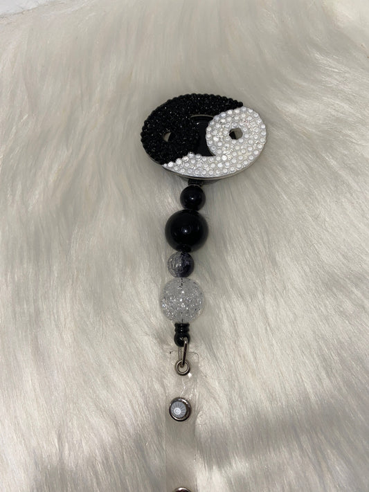 Celestial Zodiac Badge Reel for Taurus, Cancer & Leo – Sparkling Rhinestones with Colorful Bubblegum Beads!