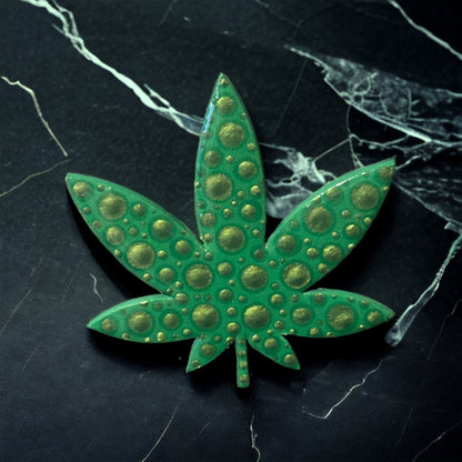 Green Leaf Magnet